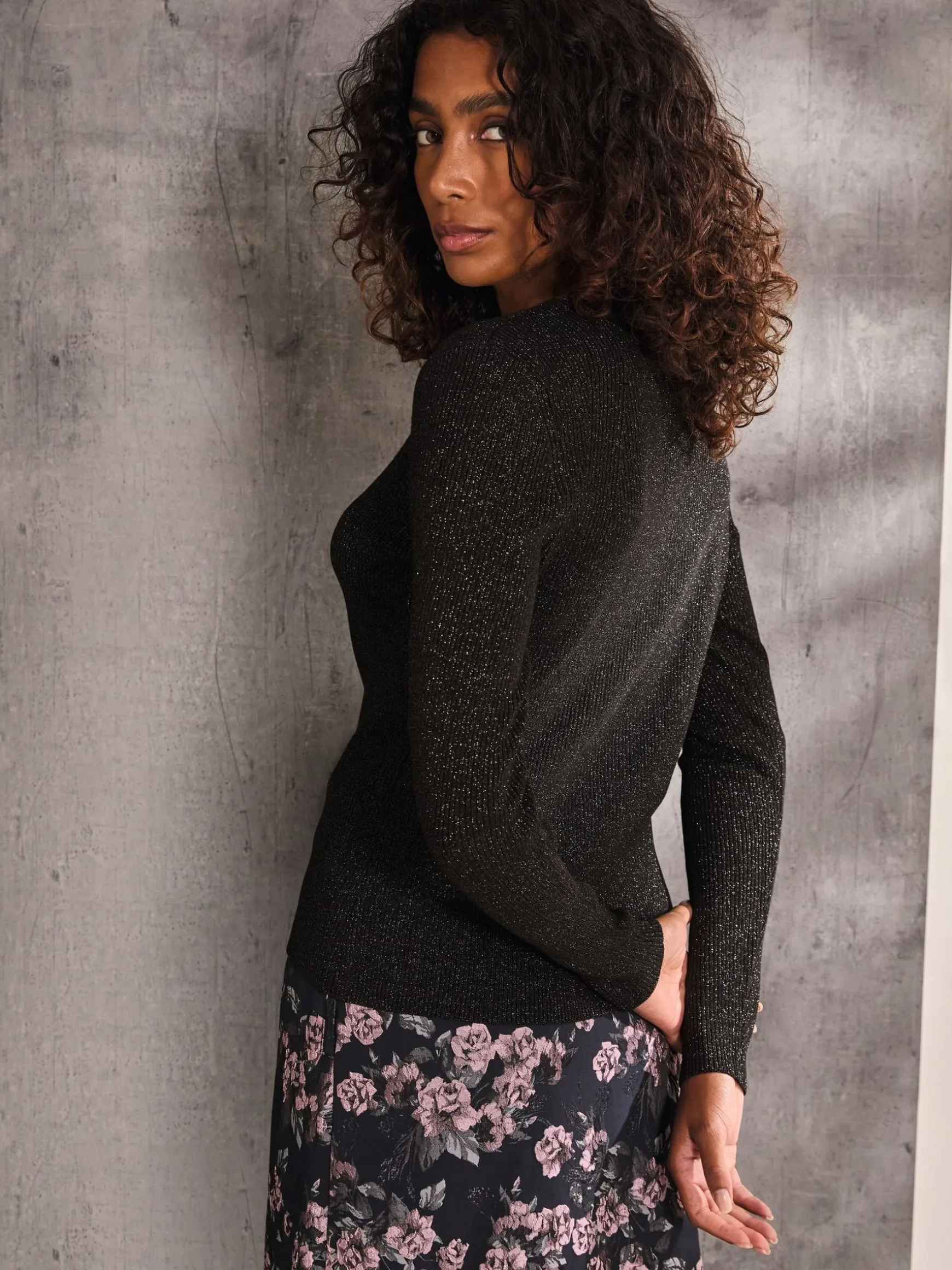 FatFace Corine Cardigan Black Online