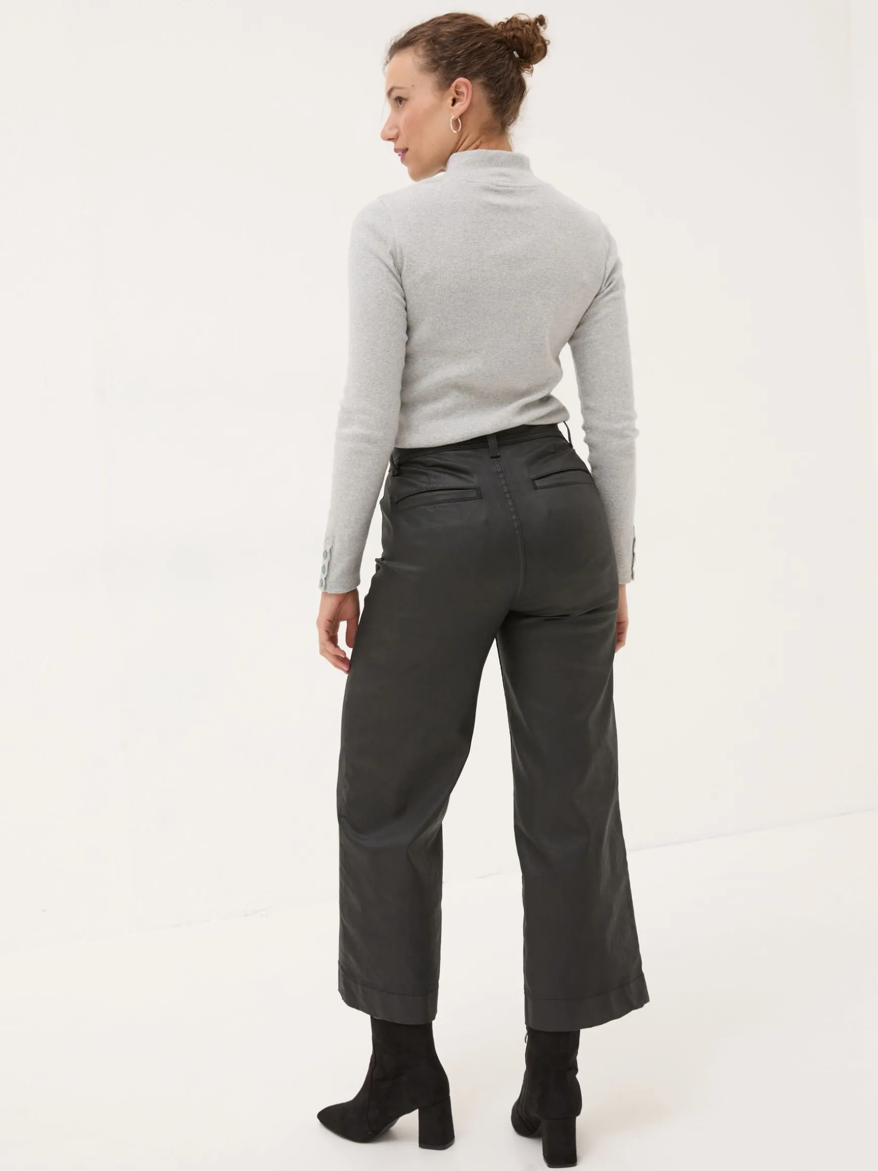 FatFace Keswick Coat Trousers Black Clearance