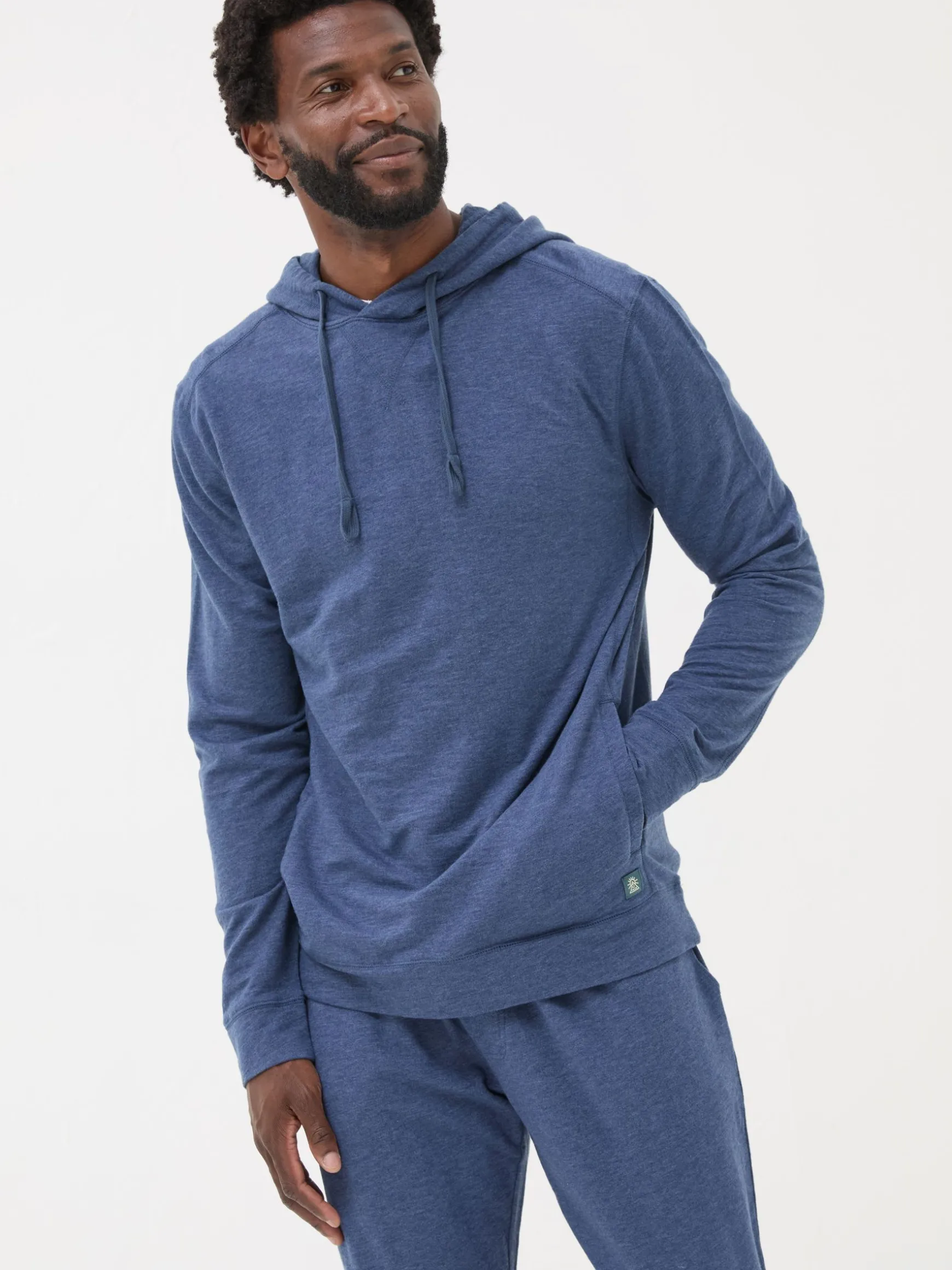 FatFace Lounge Hoodie Blue Flash Sale