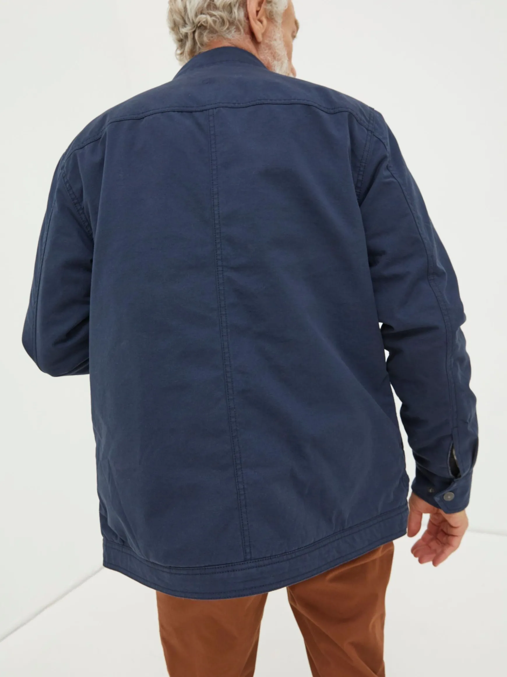 FatFace Rutland Overshirt Blue Outlet
