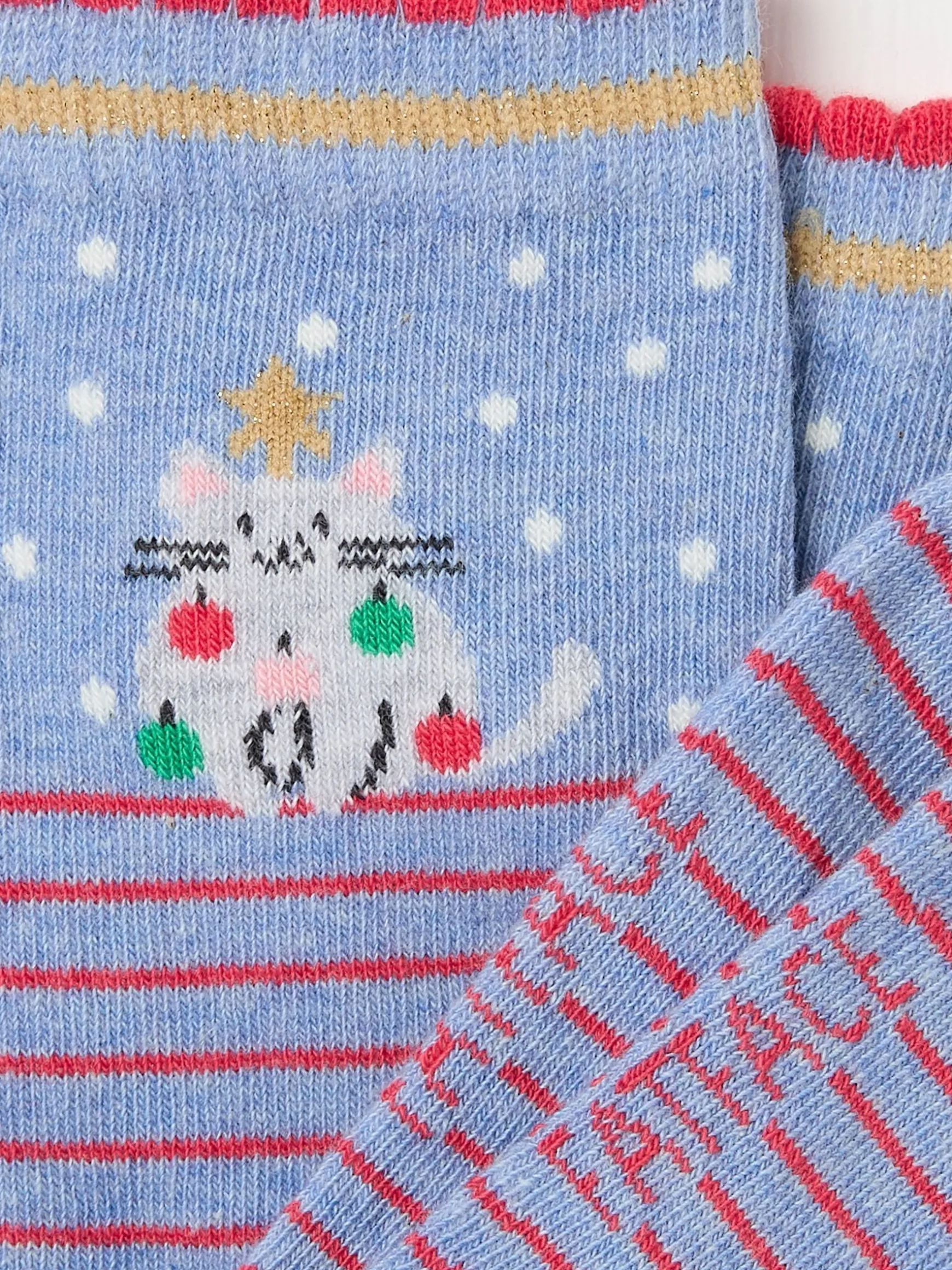FatFace Womens Cat Tree Socks 1 Pack Blue New