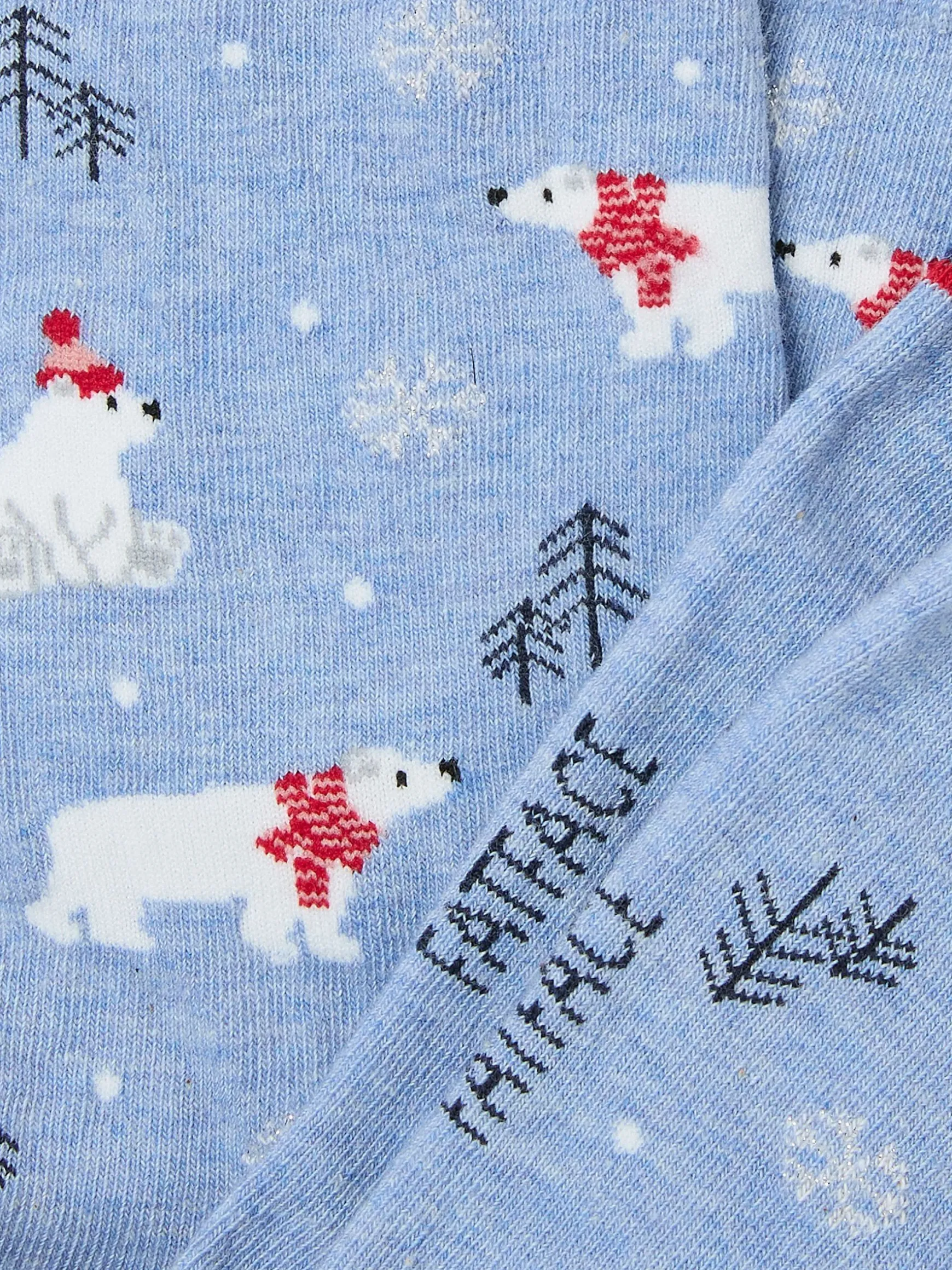 FatFace Womens Polar Bear Socks 1 Packs Blue Best Sale