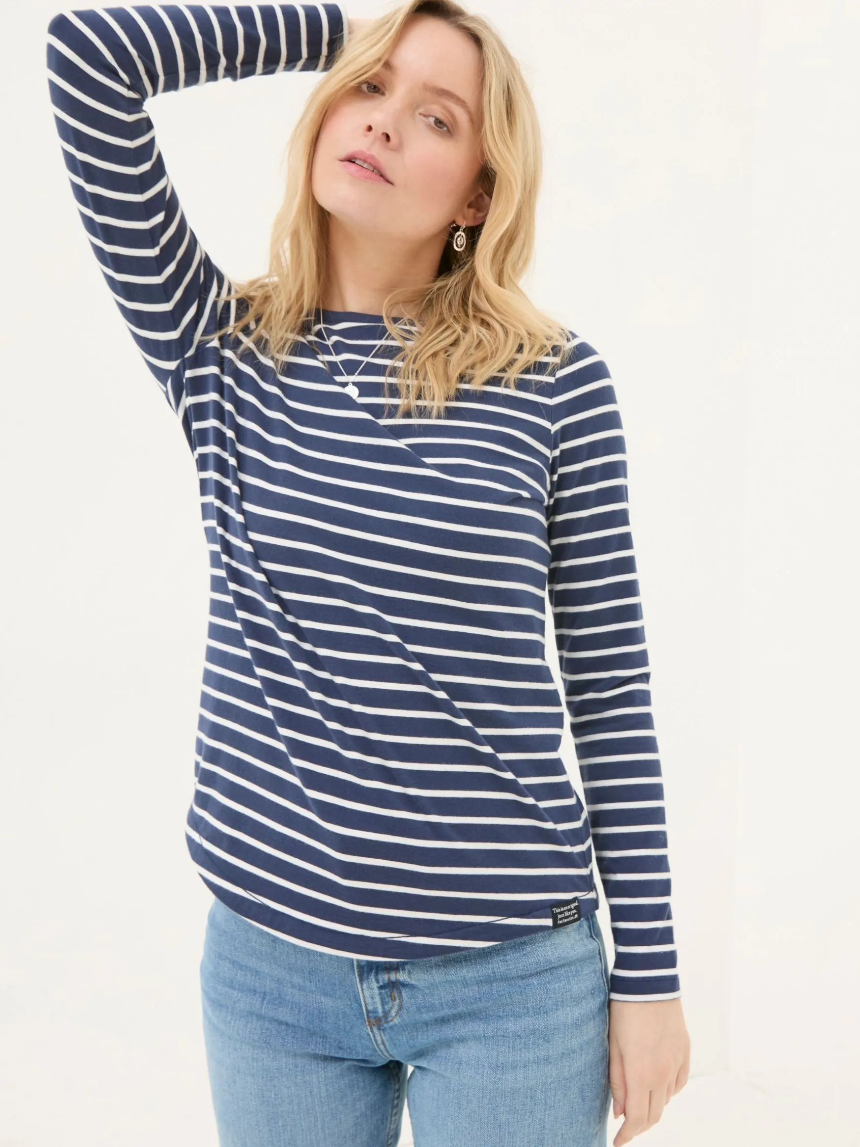 FatFace Breton T-Shirt Blue Online