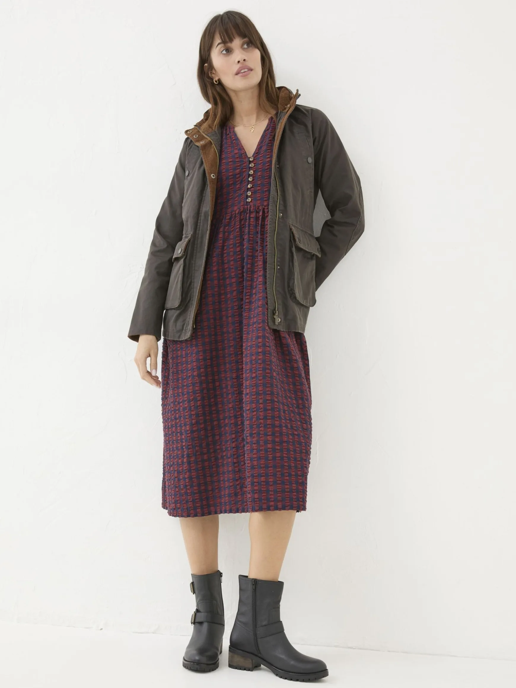 FatFace Sussex Heritage Coat Brown Cheap