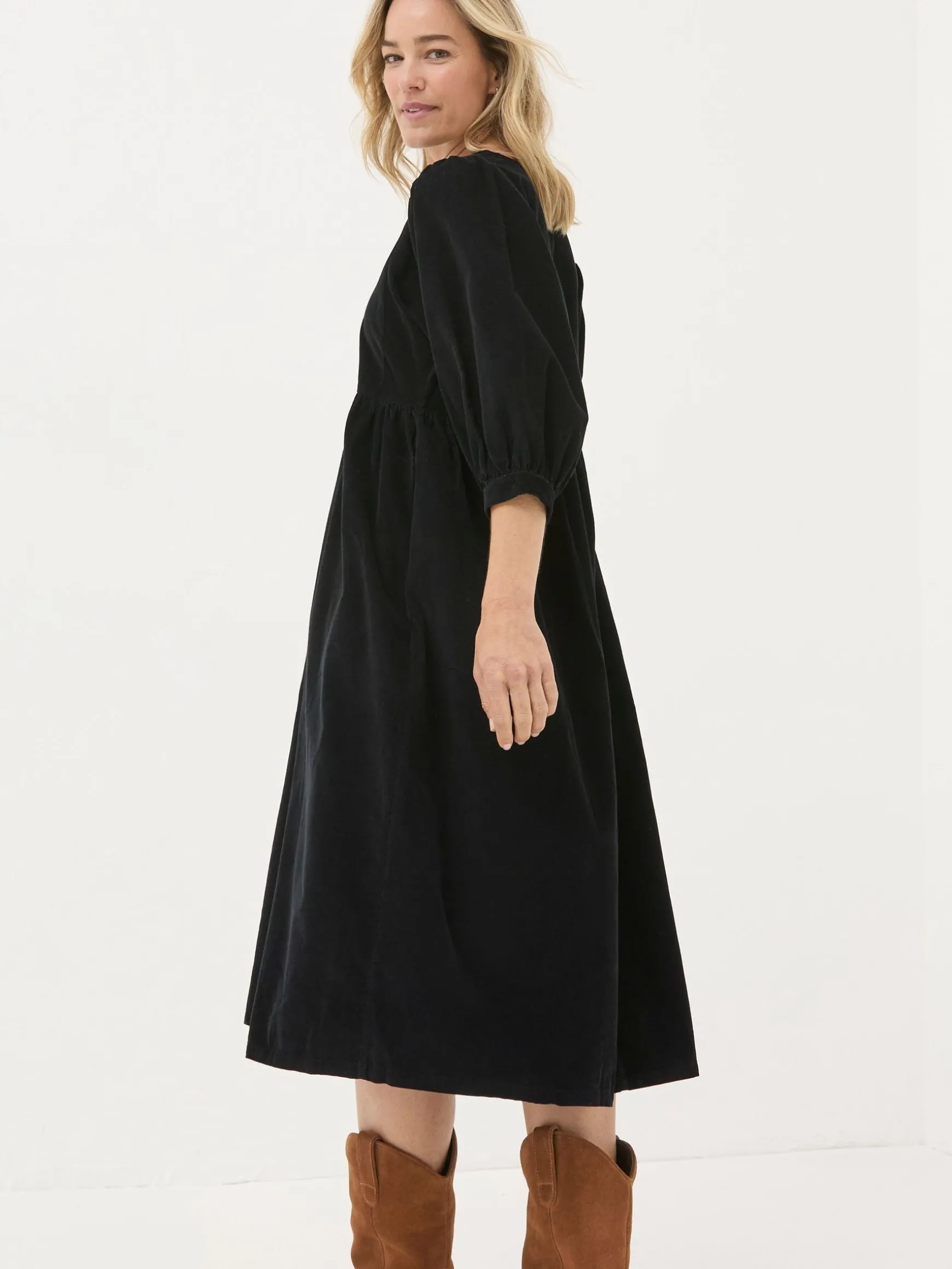 FatFace Ceil Check Dress Black Online