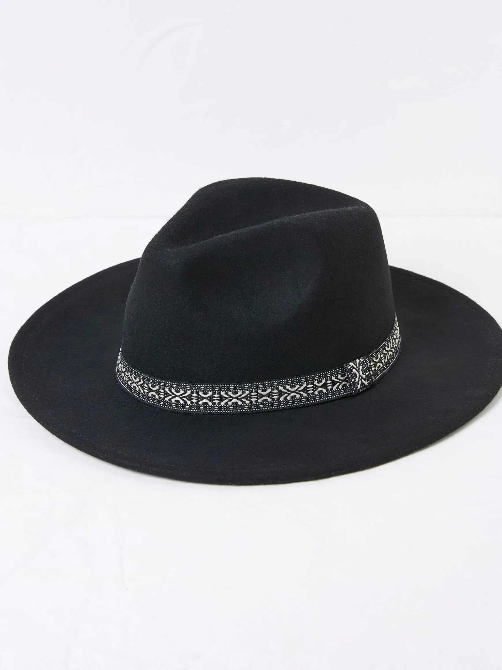 FatFace Fedora Hat Black Fashion