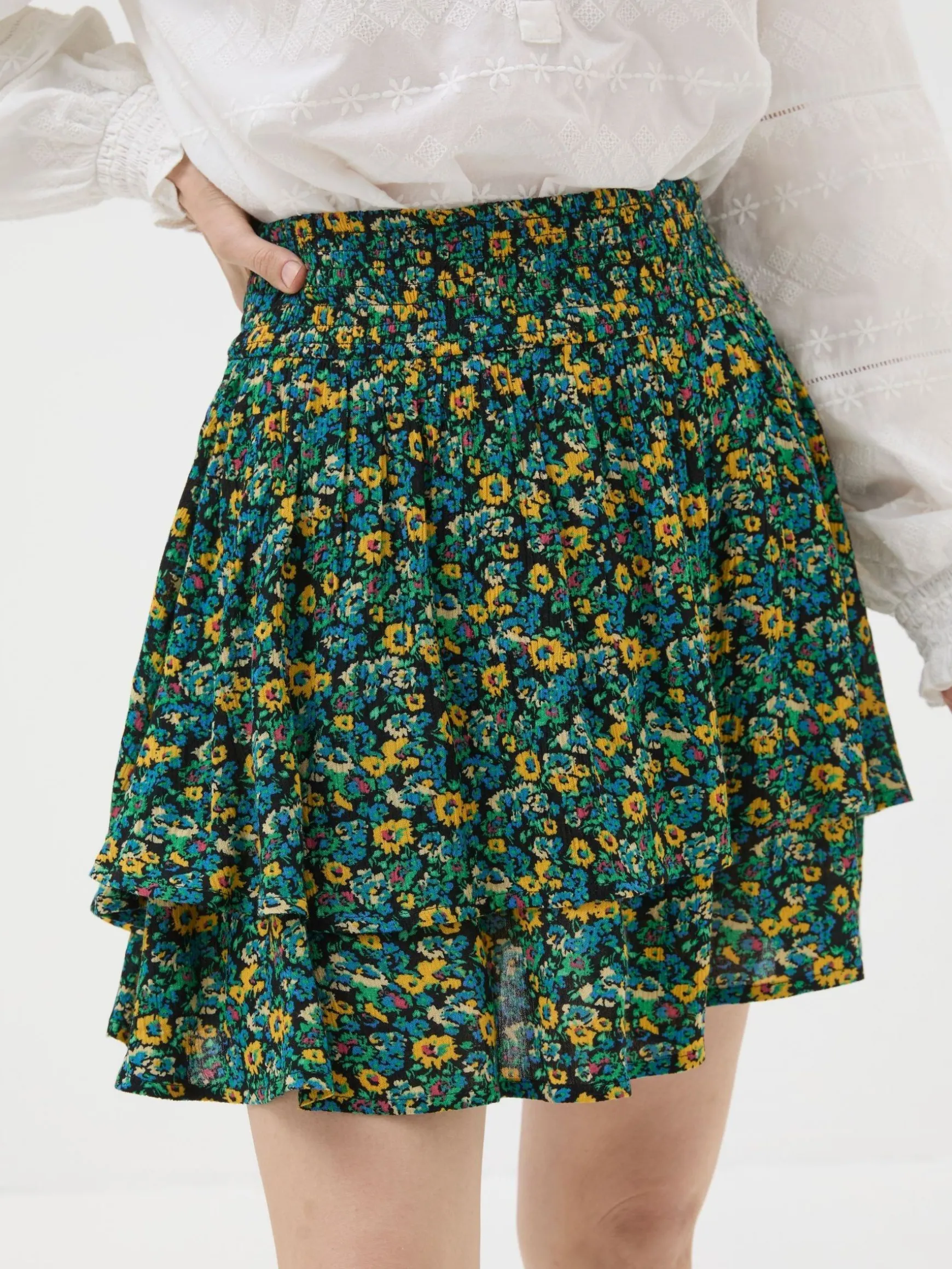 FatFace Spring Floral Skirt Green Store