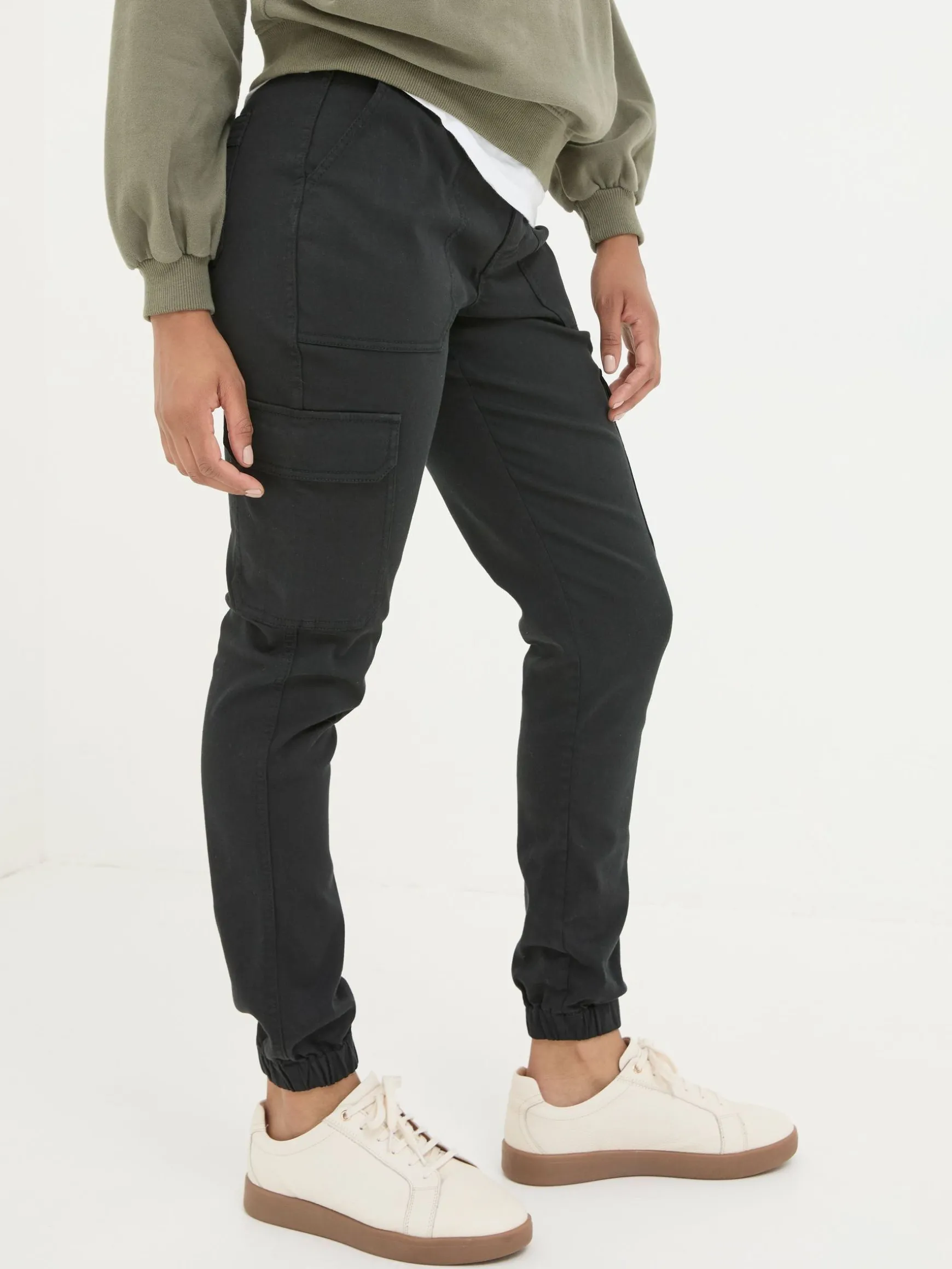 FatFace Hythe Cargo Trousers Black Best