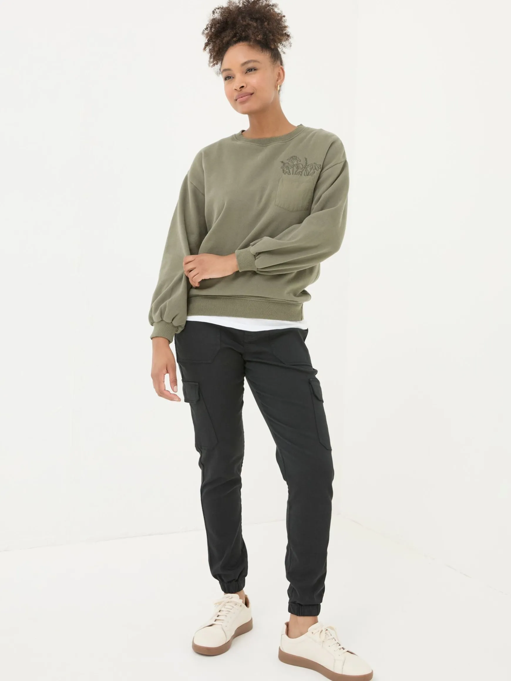 FatFace Hythe Cargo Trousers Black Best