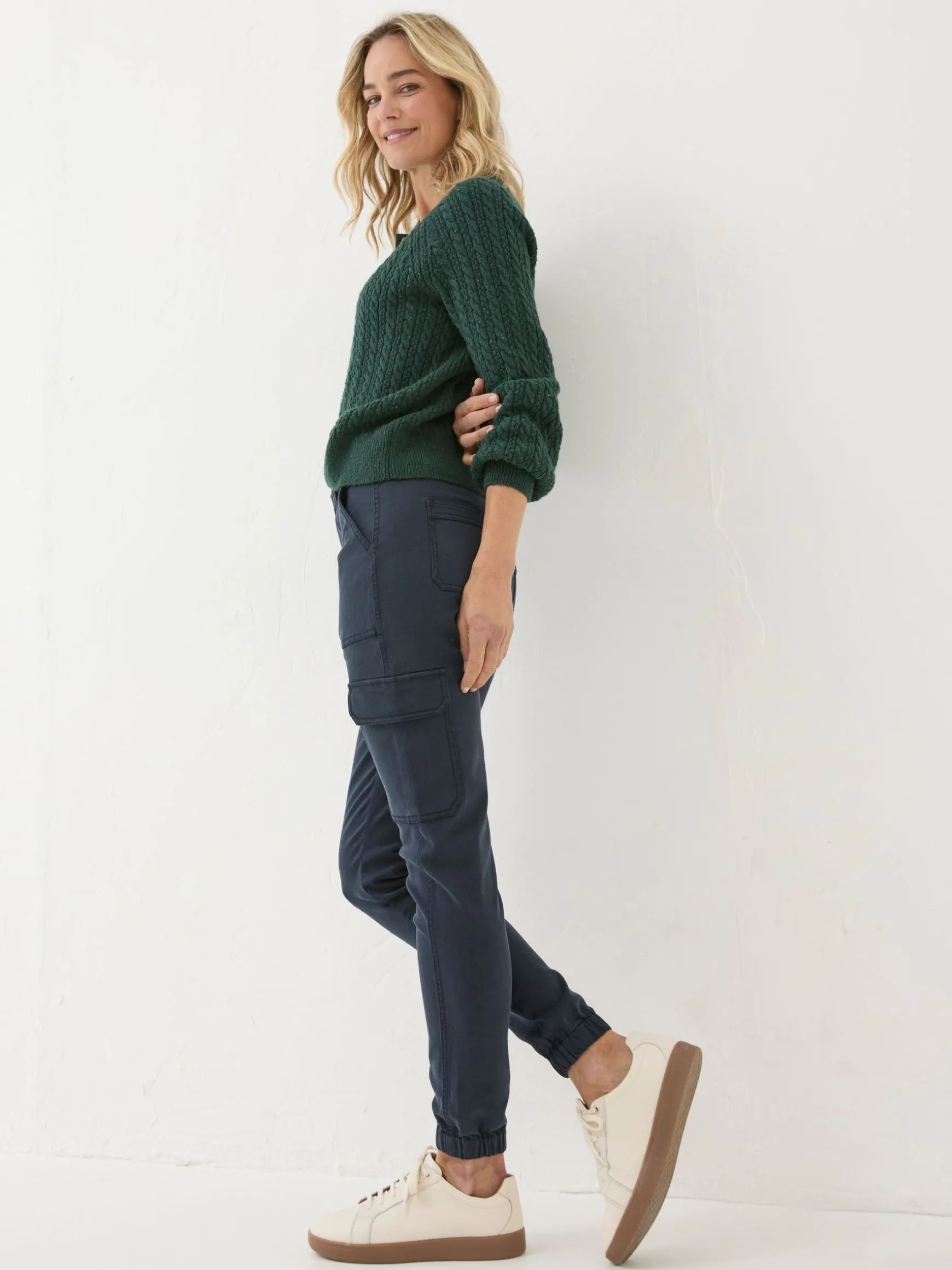 FatFace Hythe Cargo Trousers Blue Cheap