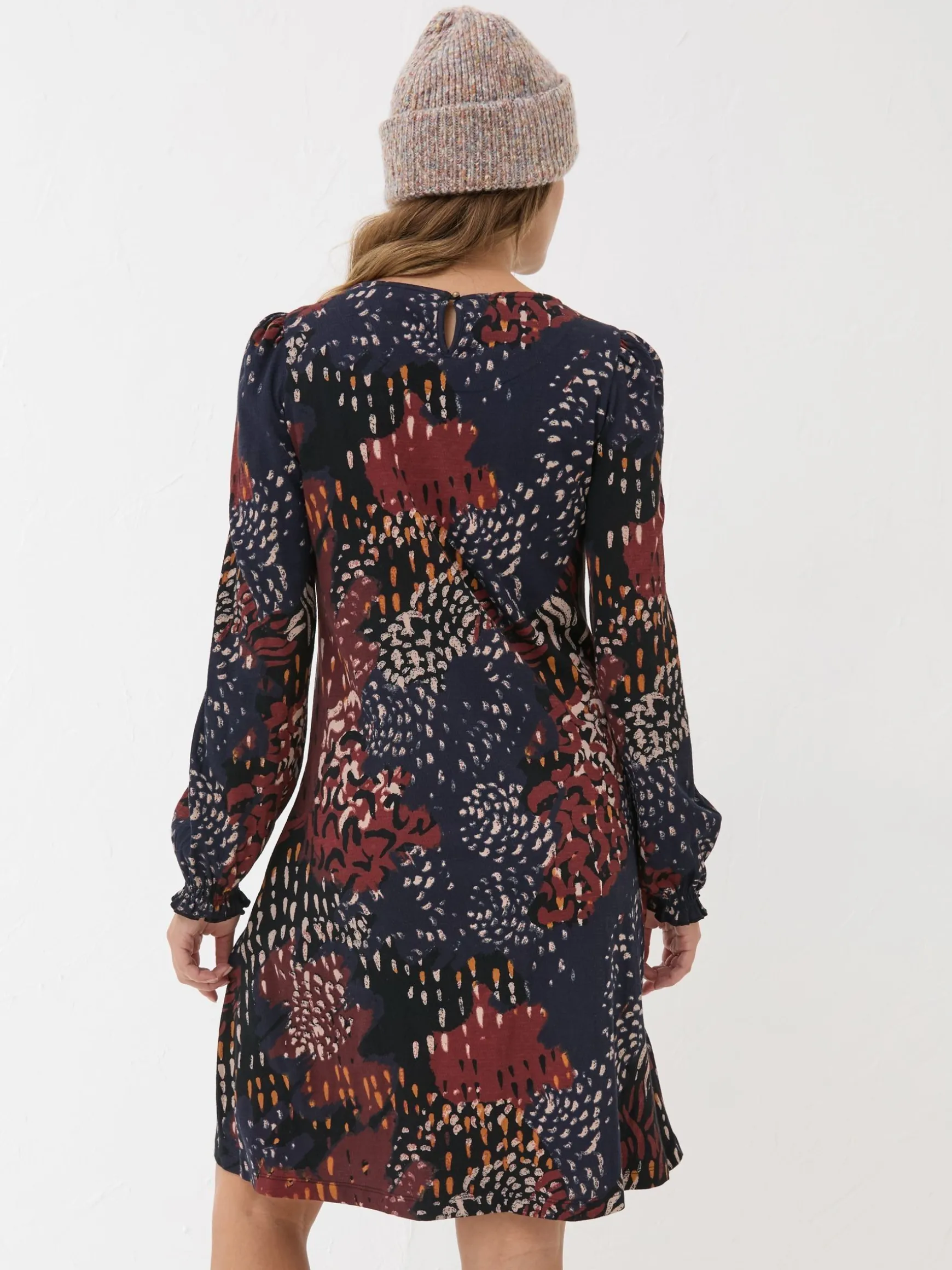 FatFace Kareen Animal 100% Cotton Dress Multi Cheap