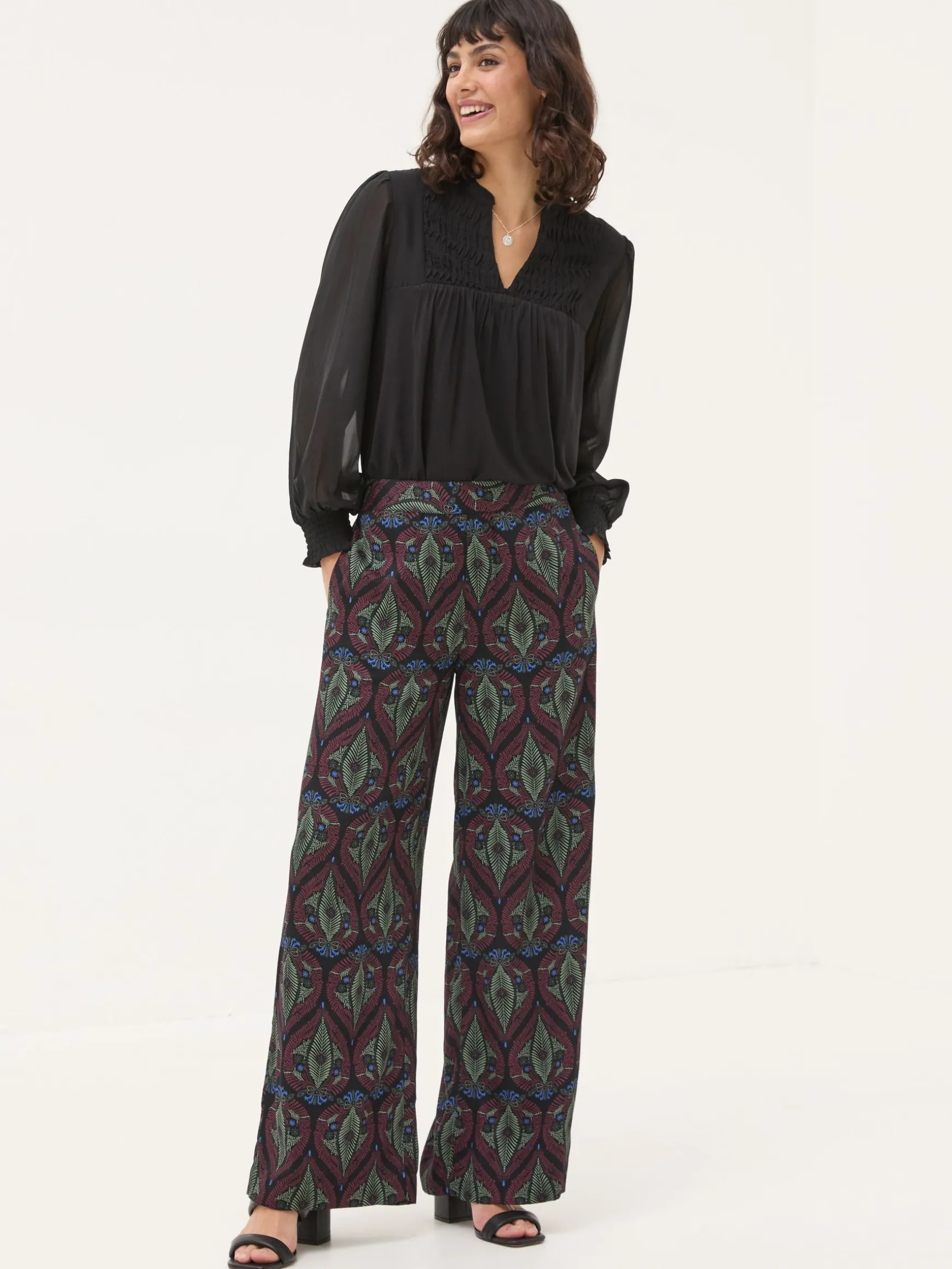 FatFace Dec Leaf Trousers Multi Store