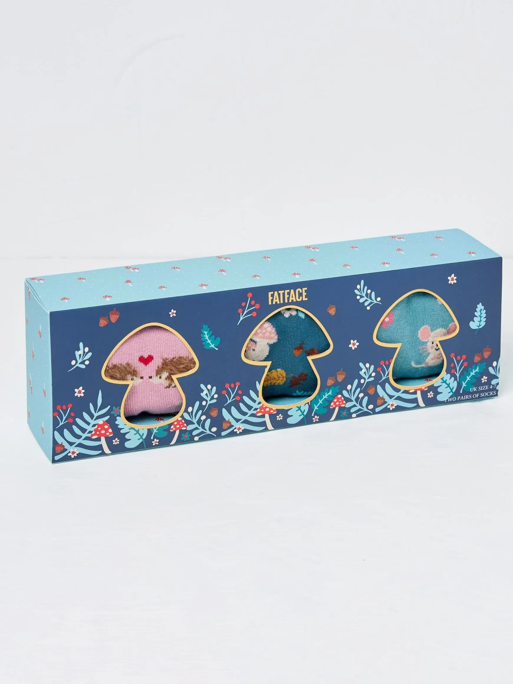 FatFace Woodland Socks 3 Pack In A Box Multi Best
