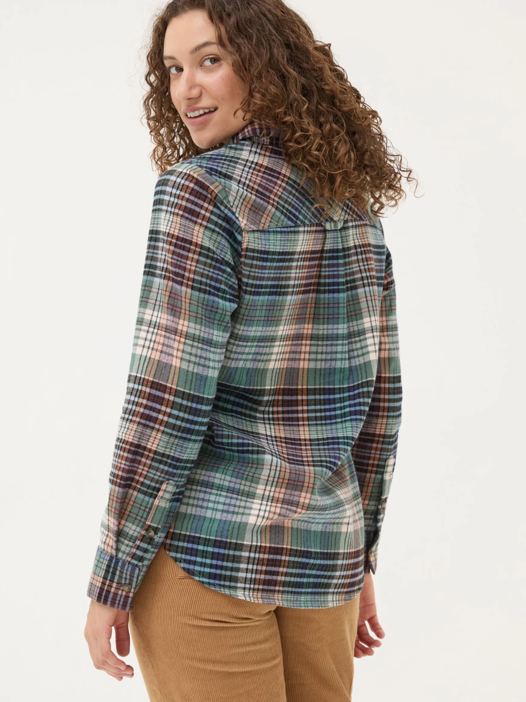 FatFace Olivia 100% Cotton Check Shirt Multi Best