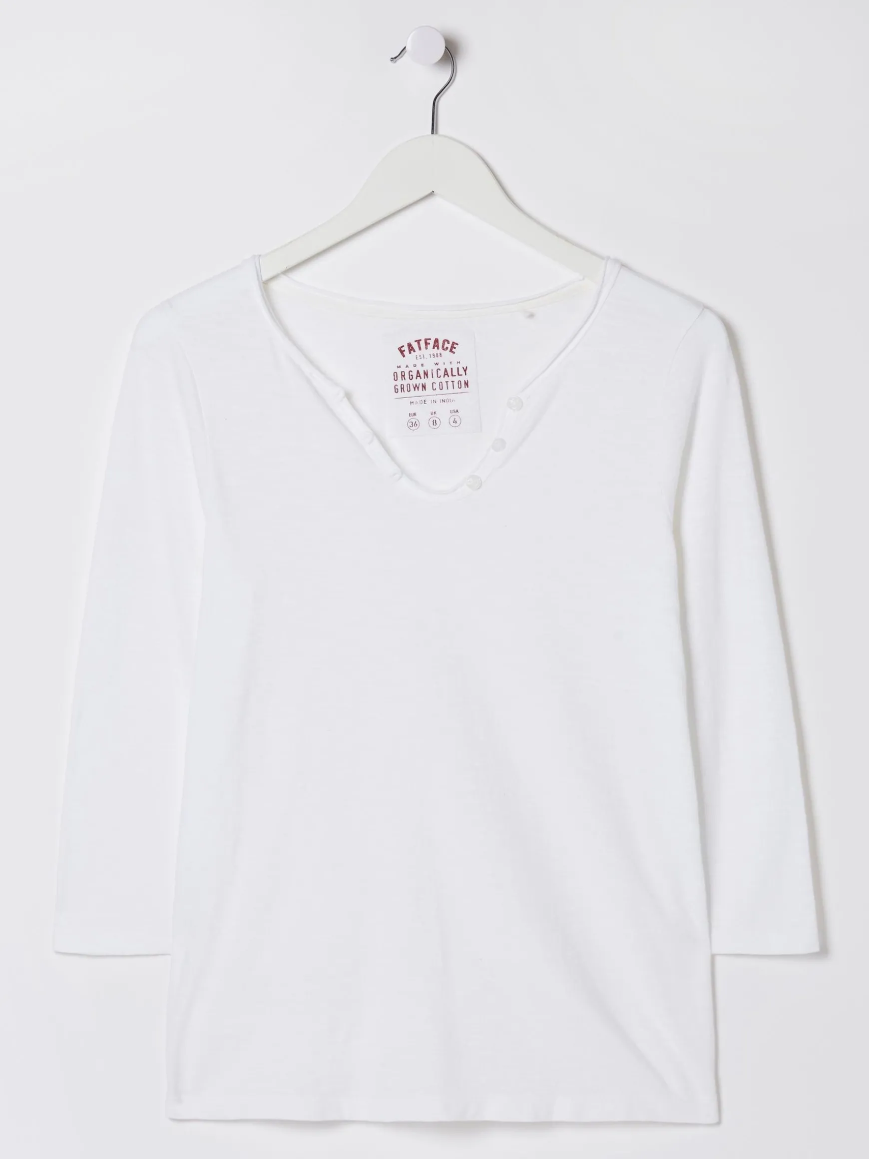 FatFace Porter T-Shirt White Cheap
