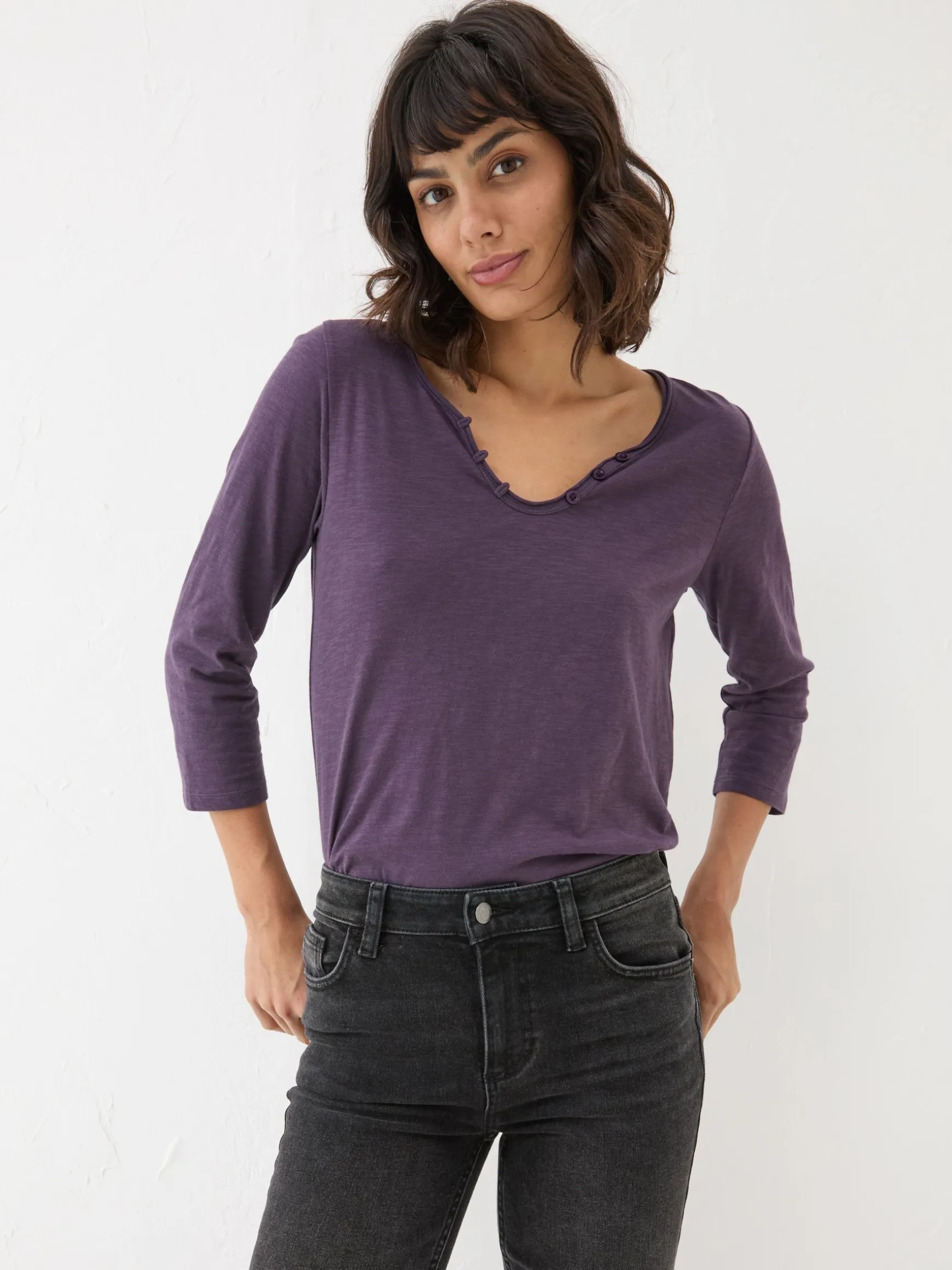 FatFace Porter T-Shirt Purple Store