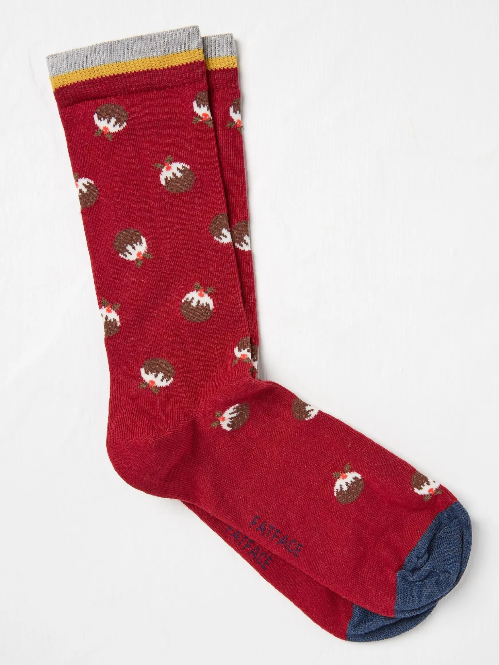FatFace Pudding Socks Red Outlet