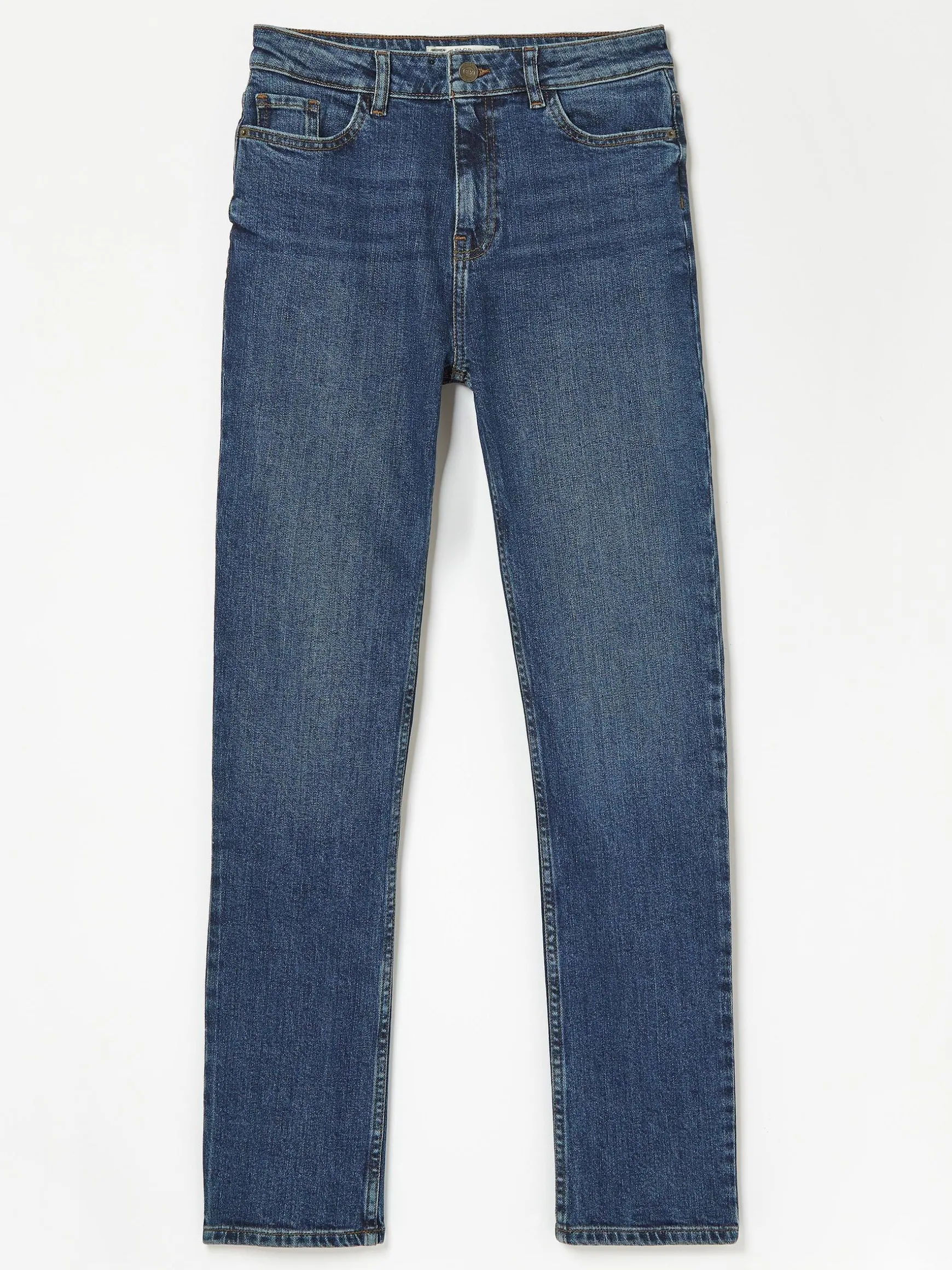 FatFace Chesham Girlfriend Comfort Stretch Jeans Vintage Blue Sale