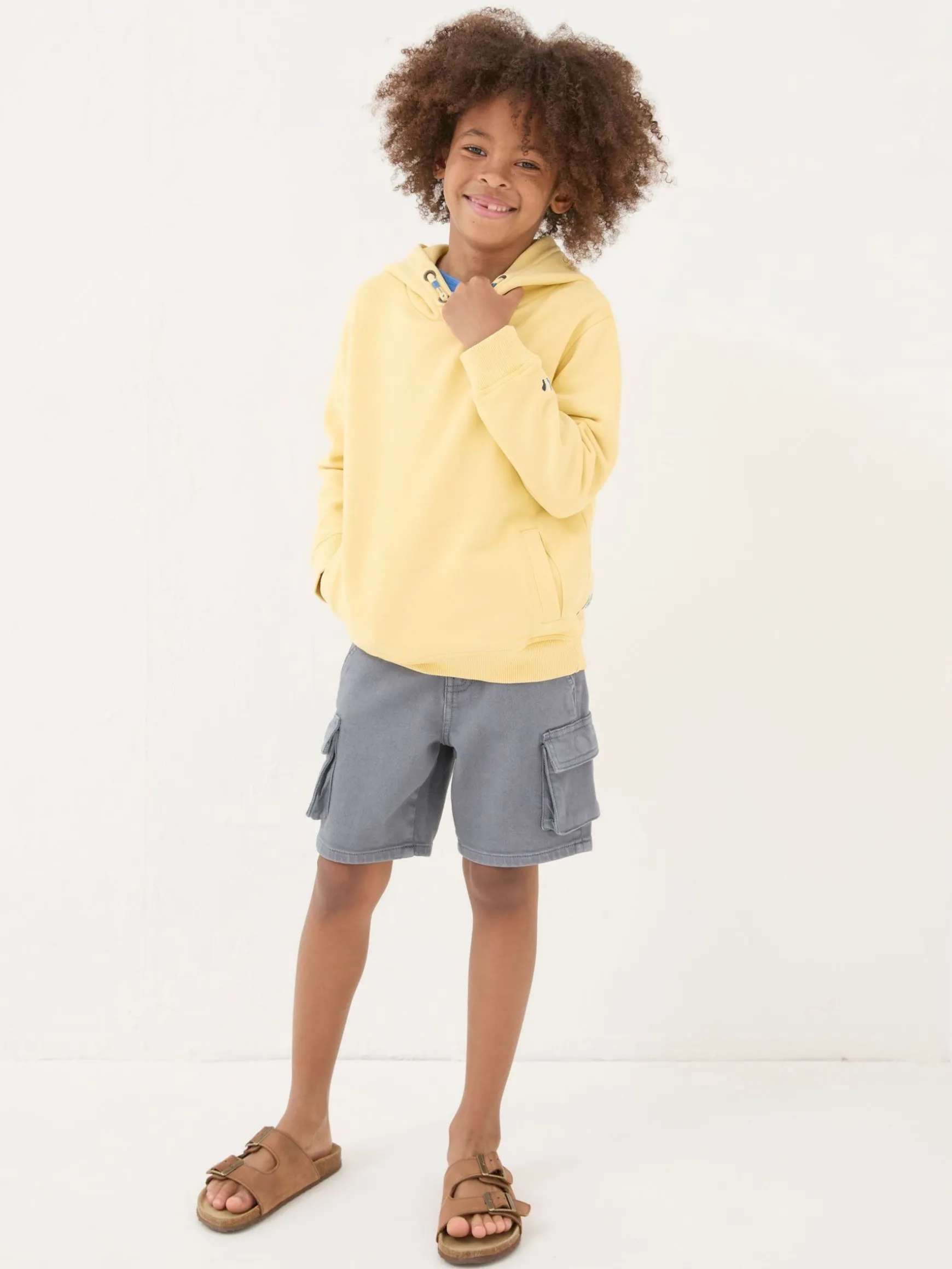 FatFace VW Popover Hoodie Yellow Cheap